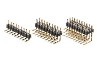 PBT製品 ピンヘッダー / PSR-40(T〇) ピン(角ピン)2.54mmピッチ ライトアングル(1列/2列/3列)